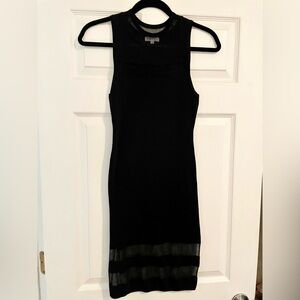 Leith little black dress with sheer detail size extra small